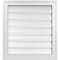 Ekena Millwork Vertical Surface Mount PVC Gable Vent: Functional, w/ 2"W x 1-1/2"P Brickmould Frame, 22"W x 24"H GVPVE22X2402SF - alternate 1